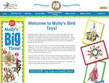 Tablet Screenshot of mollysbirdtoys.com